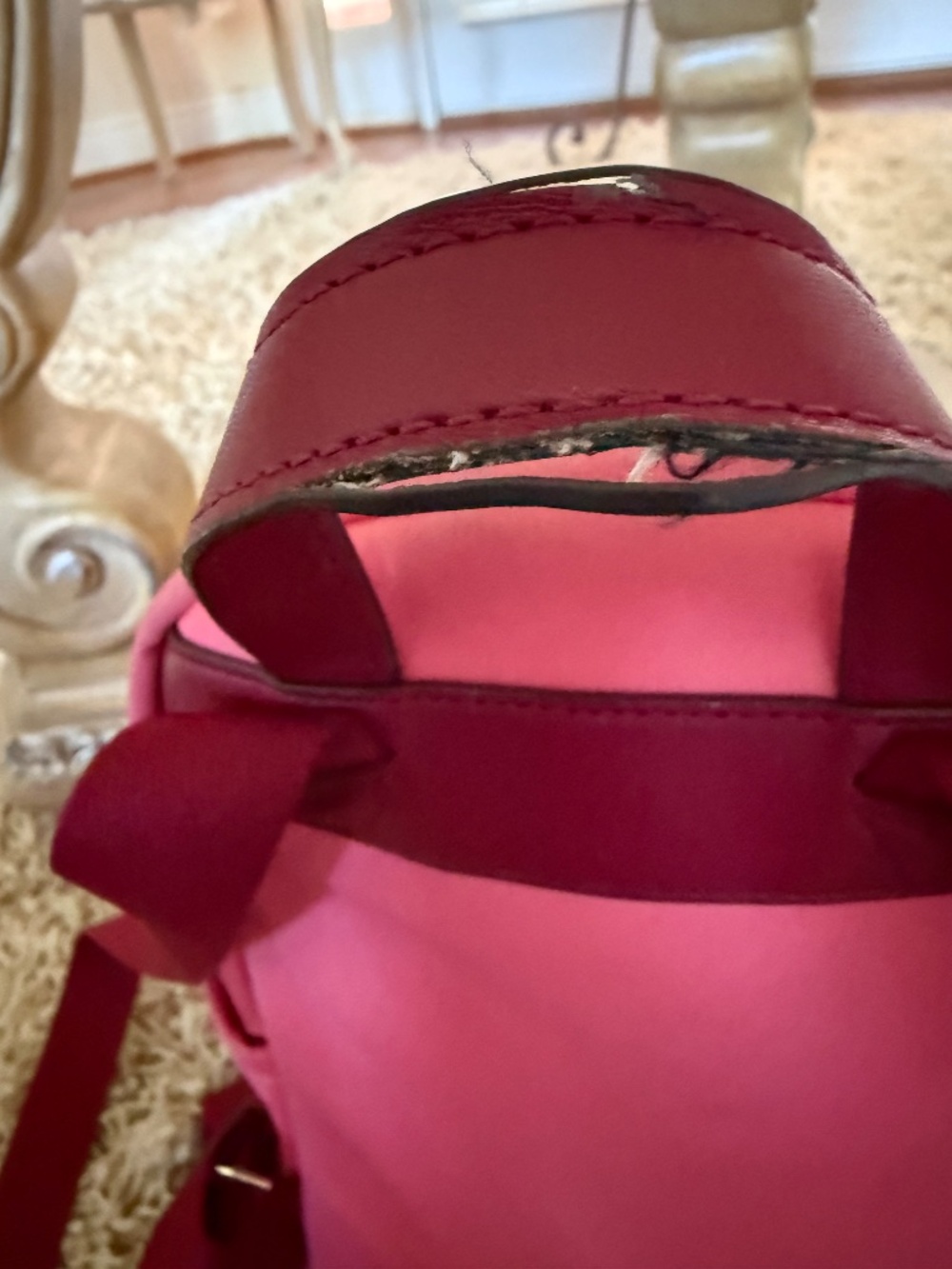 Kate Spade New York Chelsea Medium Nylon Backpack Pink - Picture 10 of 12